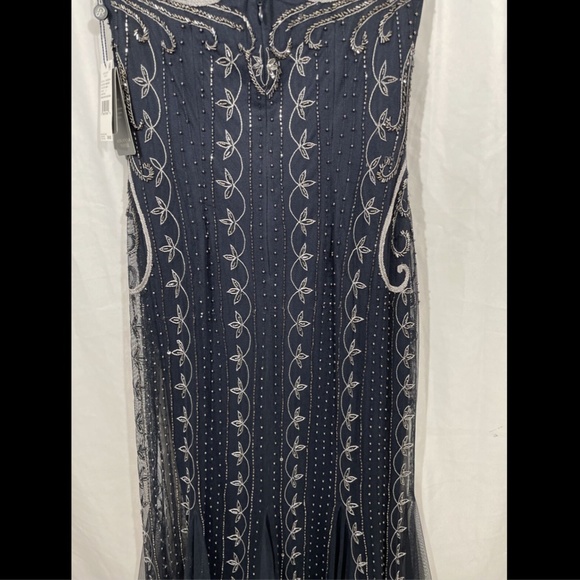 NWT Adrianna‎ Papell Beaded Short Sleeve Gown 2 - Picture 9 of 16